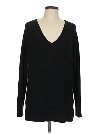 Pre-owned Athleta Pullover Sweater In Black