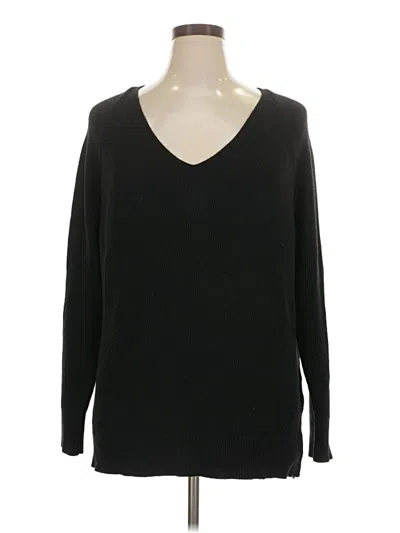Pre-owned Athleta Pullover Sweater In Black