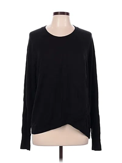 Pre-owned Athleta Pullover Sweater In Black