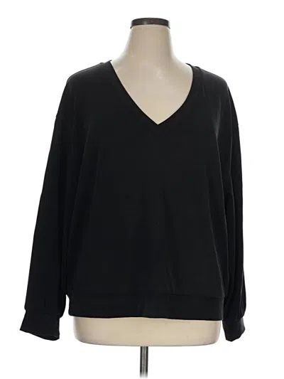 Pre-owned Athleta Pullover Sweater In Black
