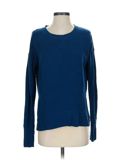 Pre-owned Athleta Pullover Sweater In Blue