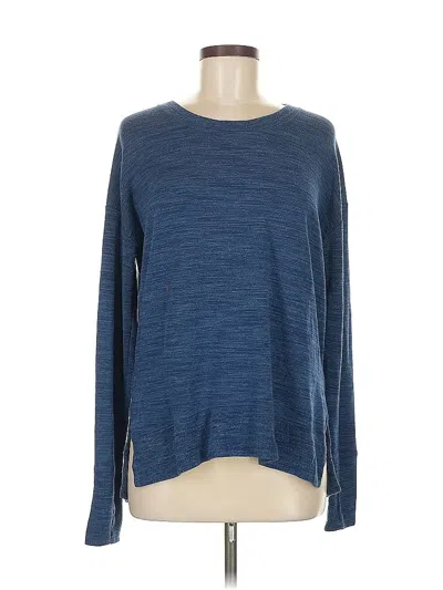 Pre-owned Athleta Pullover Sweater In Blue