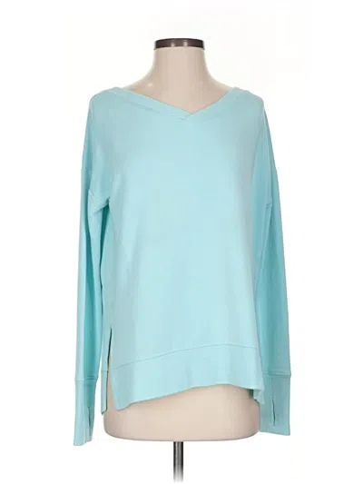 Pre-owned Athleta Pullover Sweater In Blue