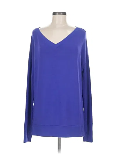 Pre-owned Athleta Pullover Sweater In Blue