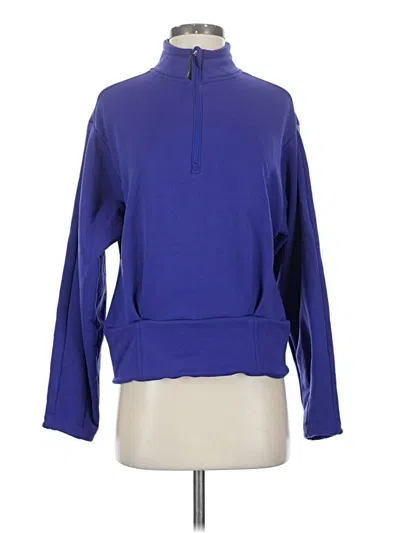 Pre-owned Athleta Pullover Sweater In Blue