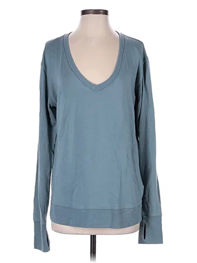 Pre-owned Athleta Pullover Sweater In Blue