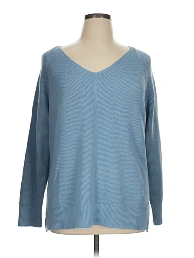Pre-owned Athleta Pullover Sweater In Blue
