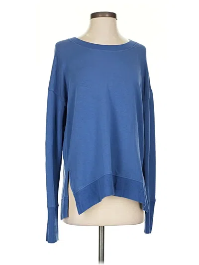 Pre-owned Athleta Pullover Sweater In Blue