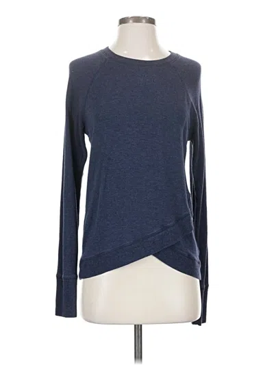 Pre-owned Athleta Pullover Sweater In Blue