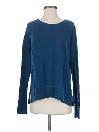 Pre-owned Athleta Pullover Sweater In Blue