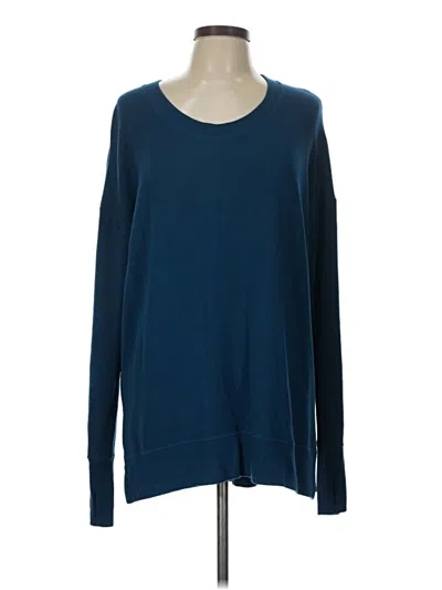 Pre-owned Athleta Pullover Sweater In Blue