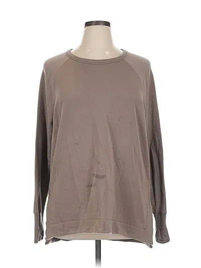 Pre-owned Athleta Pullover Sweater In Brown