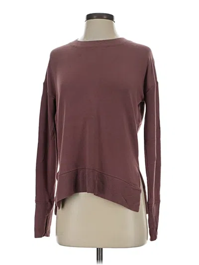 Pre-owned Athleta Pullover Sweater In Brown