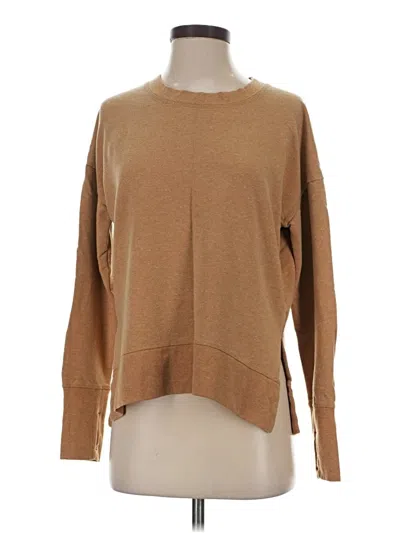 Pre-owned Athleta Pullover Sweater In Brown