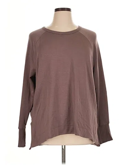 Pre-owned Athleta Pullover Sweater In Brown