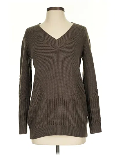Pre-owned Athleta Pullover Sweater In Brown