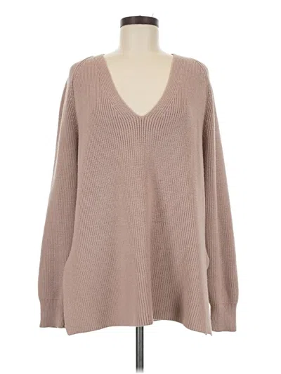 Pre-owned Athleta Pullover Sweater In Brown