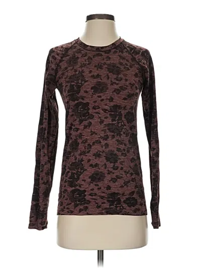 Pre-owned Athleta Pullover Sweater In Brown