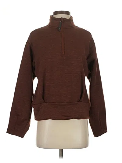Pre-owned Athleta Pullover Sweater In Brown