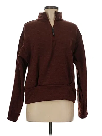 Pre-owned Athleta Pullover Sweater In Brown