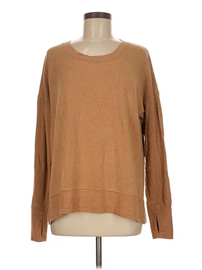 Pre-owned Athleta Pullover Sweater In Brown