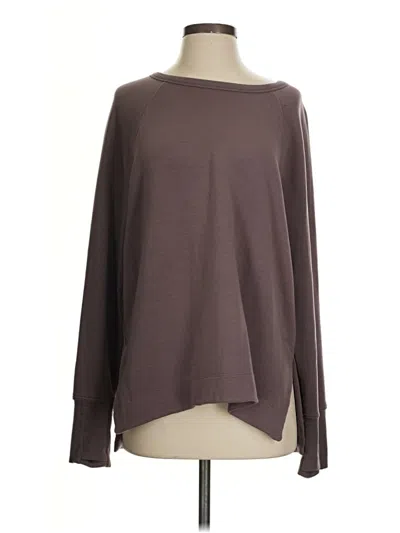 Pre-owned Athleta Pullover Sweater In Brown