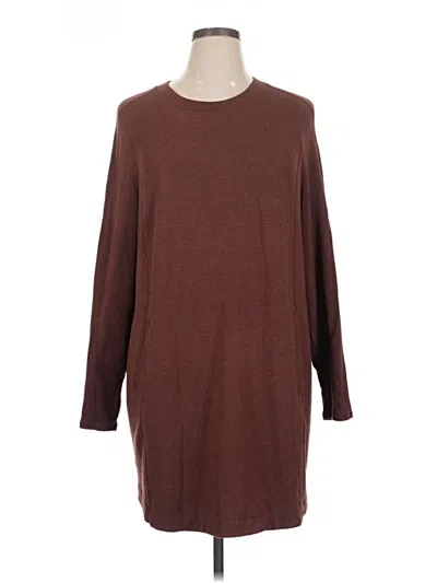 Pre-owned Athleta Pullover Sweater In Brown
