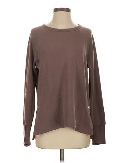 Pre-owned Athleta Pullover Sweater In Brown