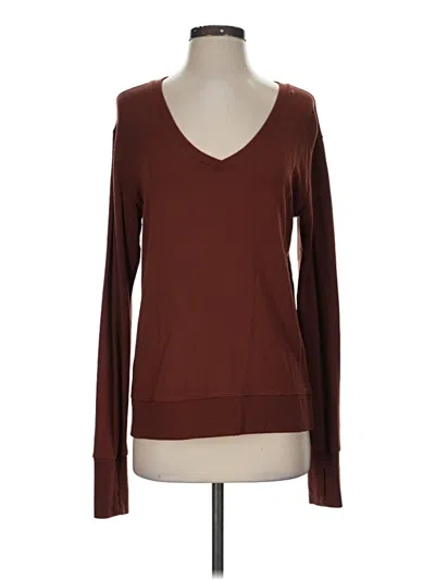 Pre-owned Athleta Pullover Sweater In Brown