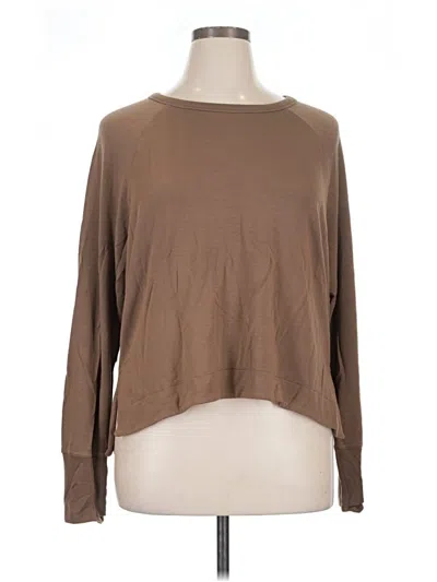 Pre-owned Athleta Pullover Sweater In Brown
