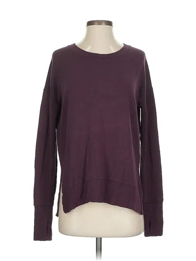 Pre-owned Athleta Pullover Sweater In Burgundy