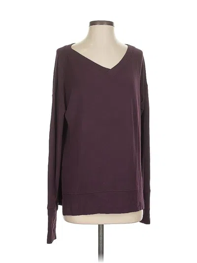 Pre-owned Athleta Pullover Sweater In Burgundy
