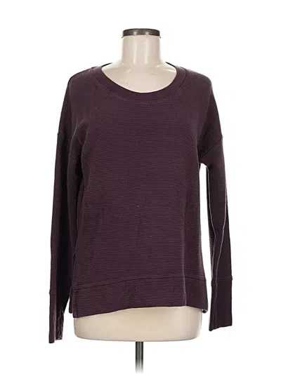 Pre-owned Athleta Pullover Sweater In Burgundy