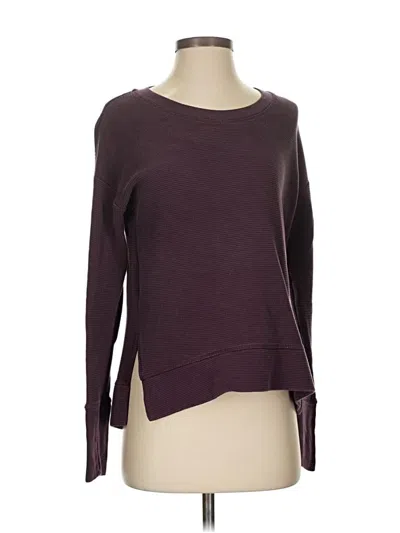 Pre-owned Athleta Pullover Sweater In Burgundy