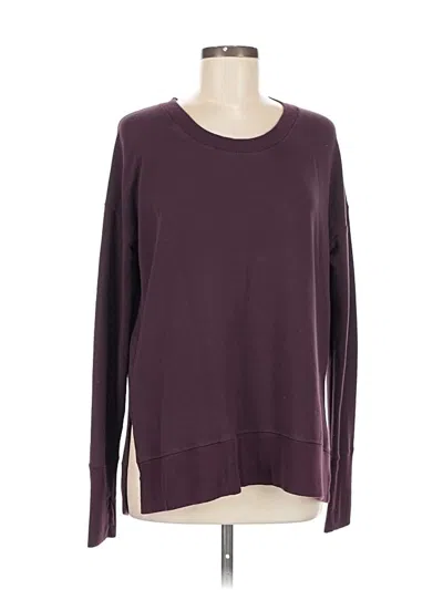 Pre-owned Athleta Pullover Sweater In Burgundy