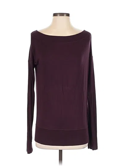 Pre-owned Athleta Pullover Sweater In Burgundy