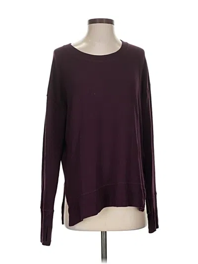 Pre-owned Athleta Pullover Sweater In Burgundy
