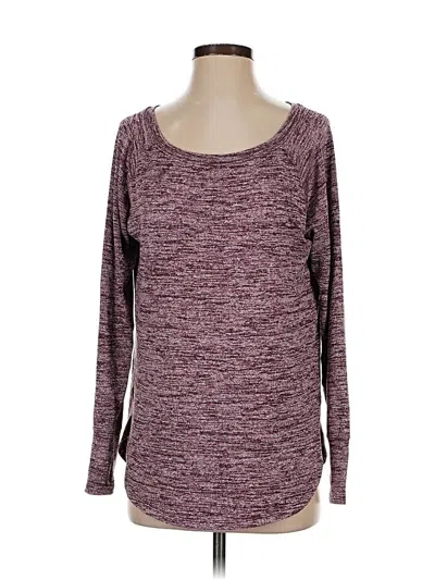 Pre-owned Athleta Pullover Sweater In Burgundy