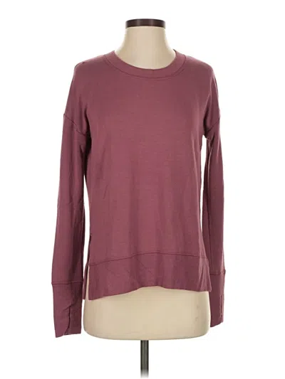 Pre-owned Athleta Pullover Sweater In Burgundy
