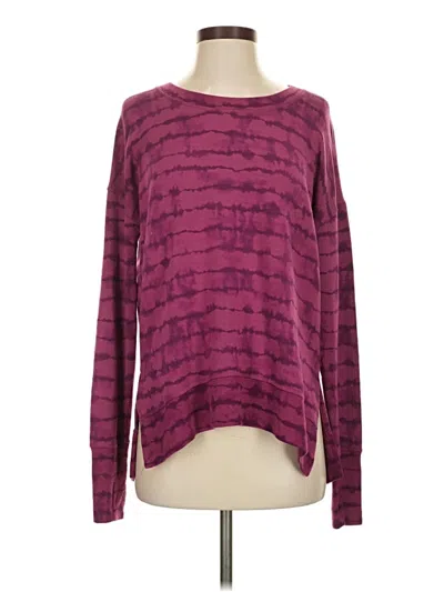 Pre-owned Athleta Pullover Sweater In Burgundy