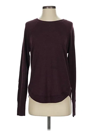 Pre-owned Athleta Pullover Sweater In Burgundy