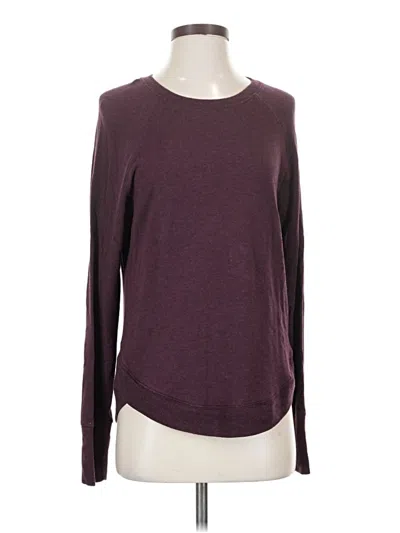 Pre-owned Athleta Pullover Sweater In Burgundy
