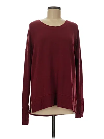 Pre-owned Athleta Pullover Sweater In Burgundy