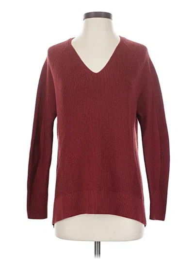 Pre-owned Athleta Pullover Sweater In Burgundy