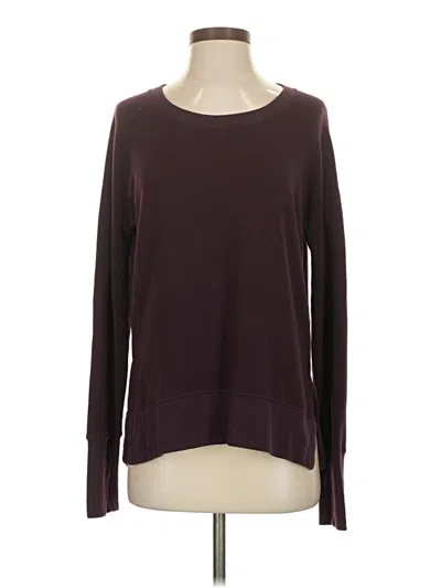 Pre-owned Athleta Pullover Sweater In Burgundy