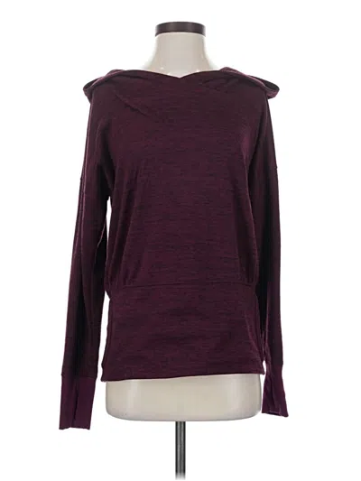 Pre-owned Athleta Pullover Sweater In Burgundy