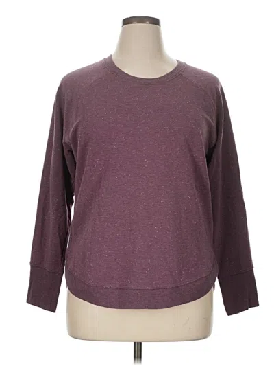 Pre-owned Athleta Pullover Sweater In Burgundy