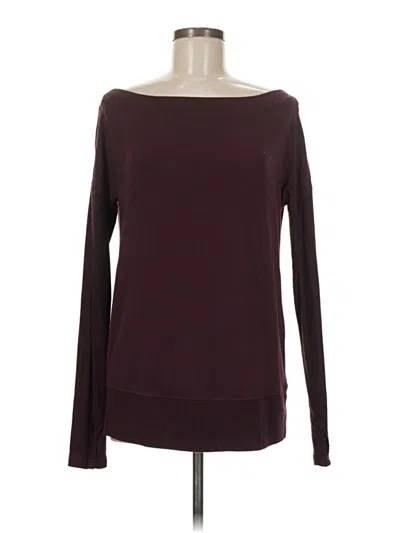 Pre-owned Athleta Pullover Sweater In Burgundy