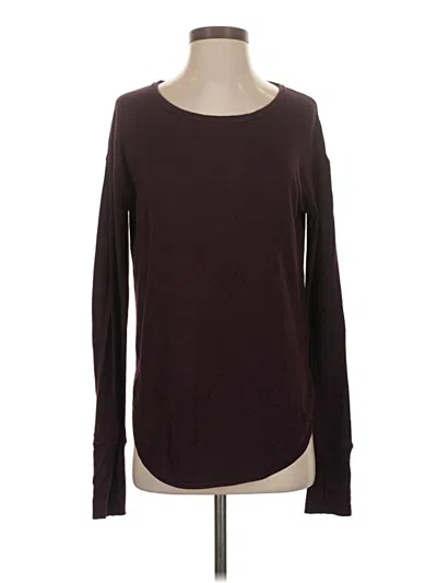 Pre-owned Athleta Pullover Sweater In Burgundy