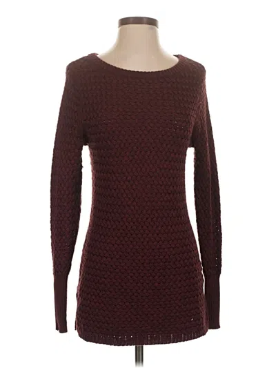 Pre-owned Athleta Pullover Sweater In Burgundy